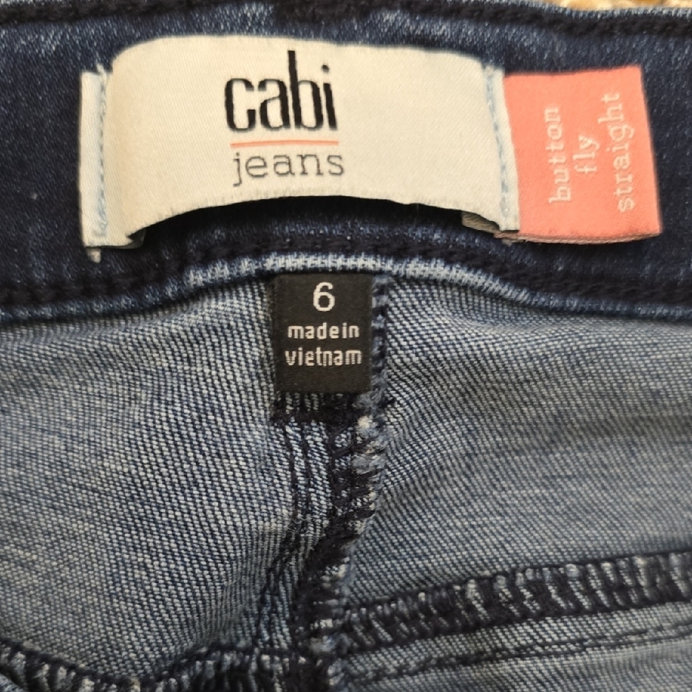 CAbi 4327 Dark Blue High Rise Jeans Size 6 VGUC - Picture 4 of 8